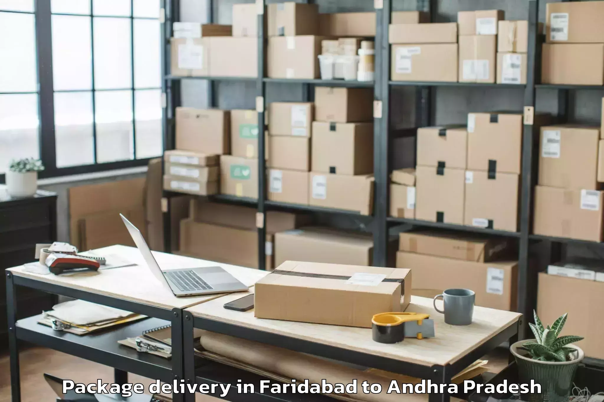 Trusted Faridabad to Kakinada Port Package Delivery